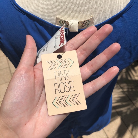 Pink rose blue float tank Large - Picture 4 of 5